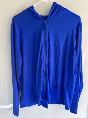 Lands' End Royal Blue Zip-Up Hoodie